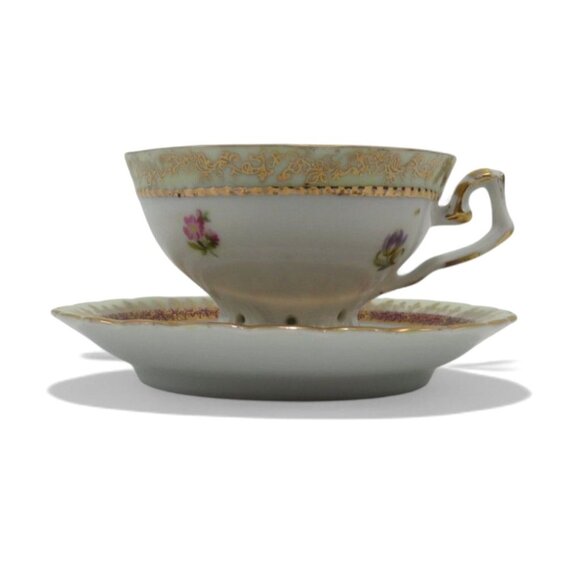 ROYAL VIENNA Imperial International Exhibition LONDON 1909 Cup and Saucer Vintag - Picture 3 of 9